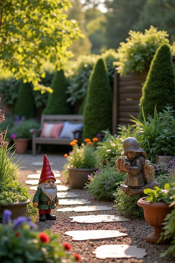 charming gnomes enhance gardens