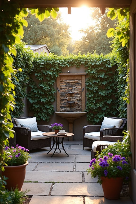 elegant space saving water features