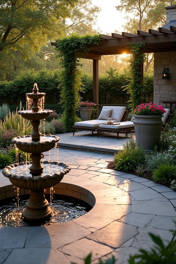 elegant tiered fountain design