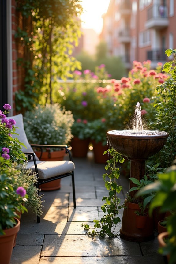enhance balcony with water