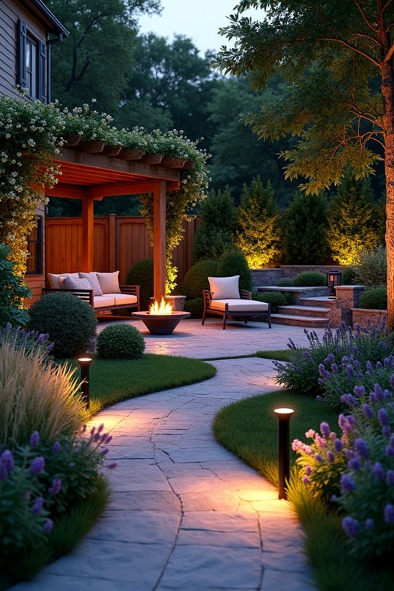 illuminated garden pathway markers