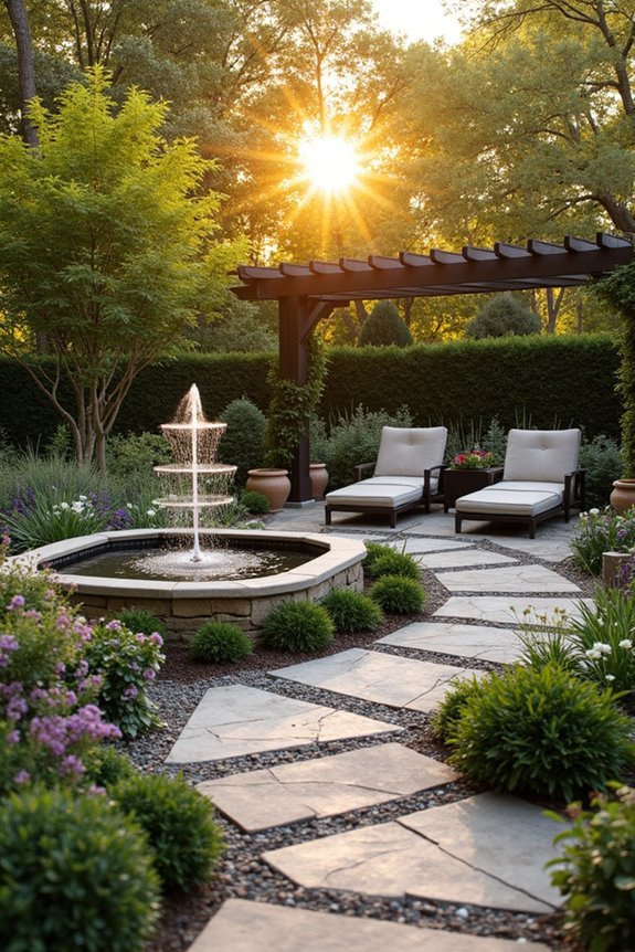sustainable garden fountain systems