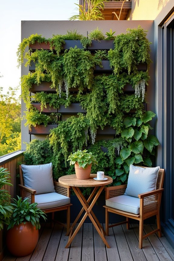 vertical garden wall installation