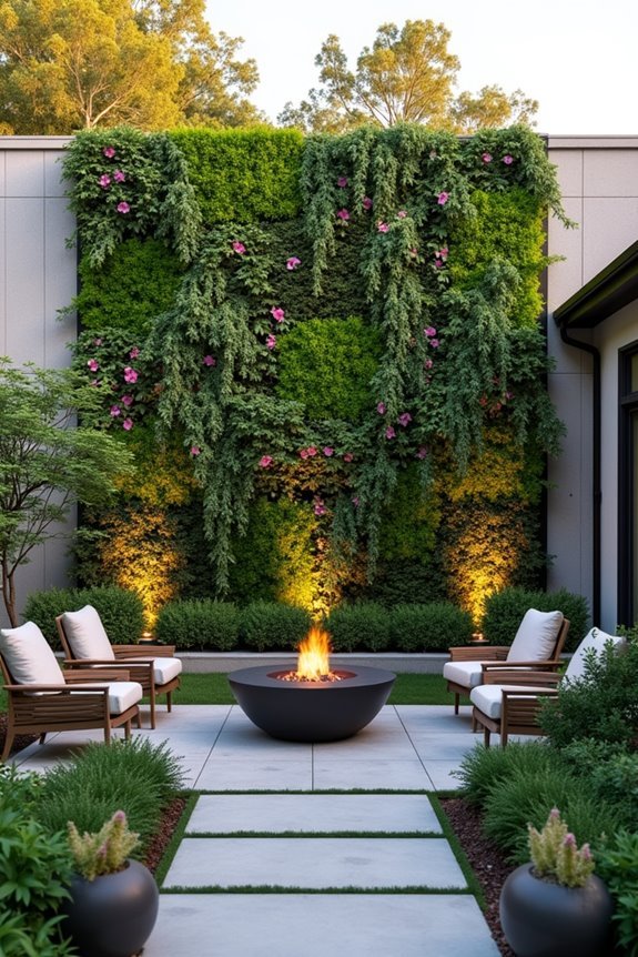 vertical living plant structure